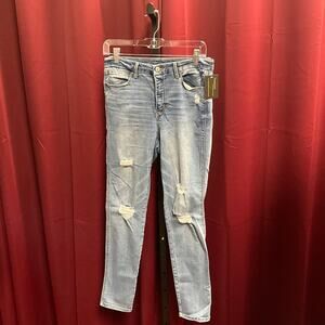 Rewash Brand Women's Distressed Blue Jeans